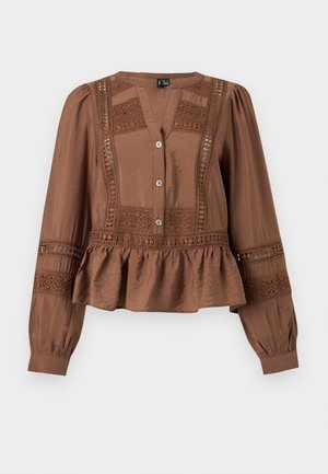 Vero Moda, VMJULES TAPE BUTTON - Blouse - cocoa brown
