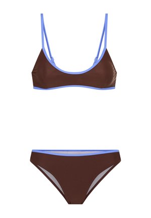 LASCANA, LASCANA BUSTIER-BIKINI SET - Bikini - brown-blue