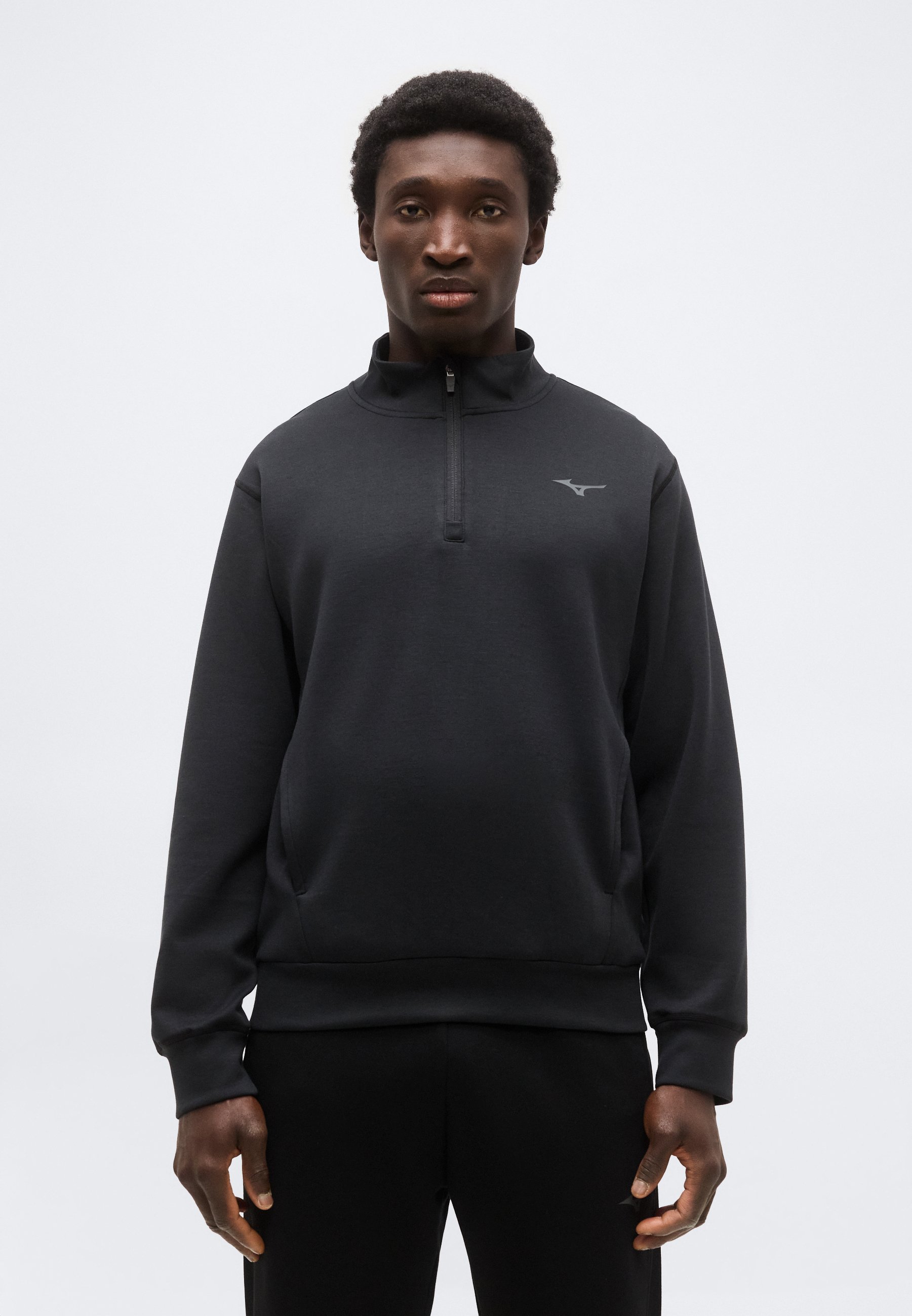 Mizuno ATHLETIC HOODY - Hoodie - black - Zalando.co.uk