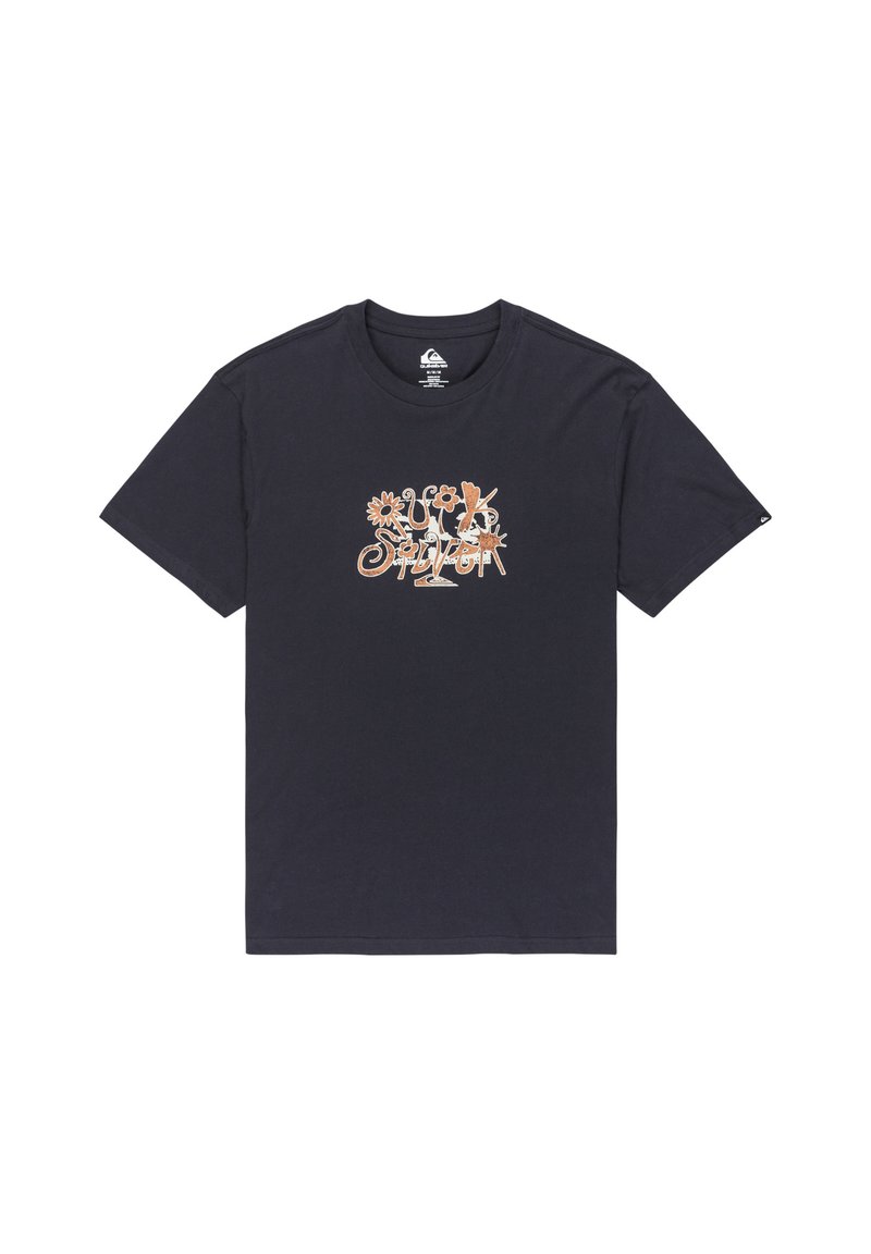 Quiksilver T-shirt print donkerblauw