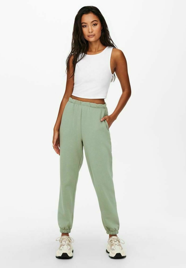 ONLY Pantaloni sportivi - shadow/verde - Zalando.it