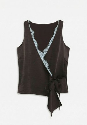 Vero Moda, TOP VMJULIE TOP - Bluse - chocolate torte