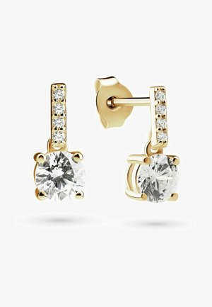 FAVS 2 ZIRKONIA - Øreringe - gelb