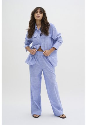 SKYE - Button-down blouse - delft blue striped