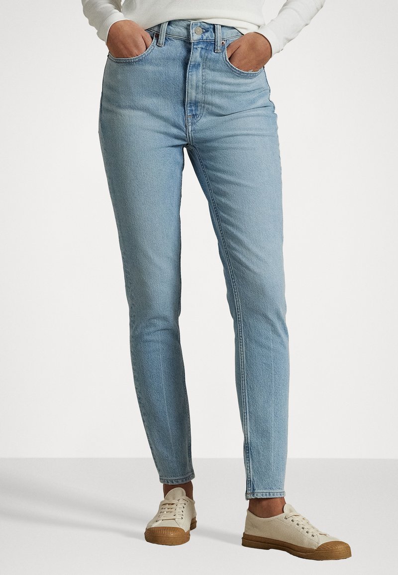 Polo Ralph Lauren - HIGH RISE SUPER SLIM JEAN - Jeans Skinny - dulah wash, Agrandir