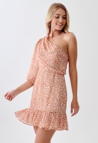 TUSSAH CIARA MINI  - Dnevna obleka - beige lurex abstract