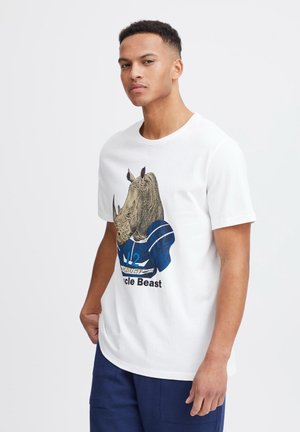 Blend BHTEE - T-shirts med print - white rhino
