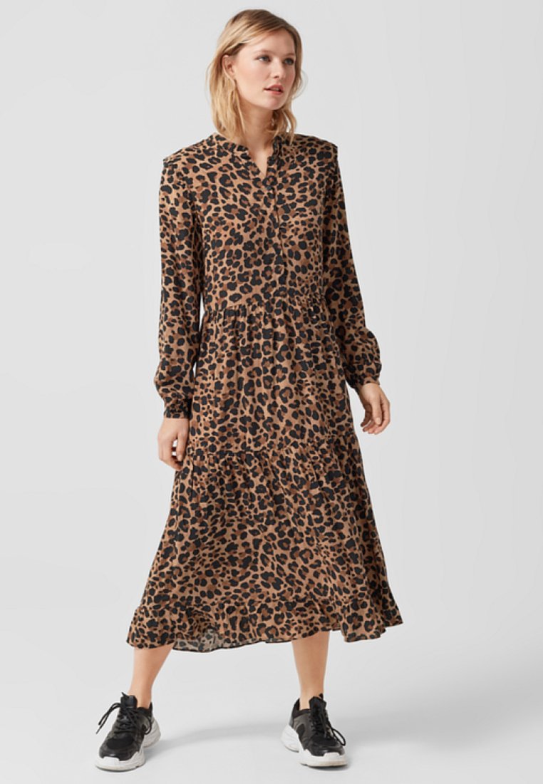 s.Oliver MIT LEO-MUSTER - Maxikleid - black/schwarz - Zalando.ch