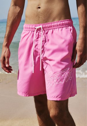PULL&BEAR, STWD - SWIM SHORTS - Swimming shorts - pink