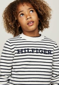 Tommy Hilfiger MONOTYPE REGULAR - Jersey de punto - white base blue sttripe