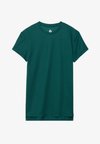 ESSENTIAL SHORT SLEEVE SPORTS T SHIRT WITH REFLECTIVE STRIP - Basic póló - mottled dark green