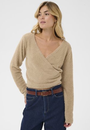 NADALIES WRAP - Pulóver - oxford tan
