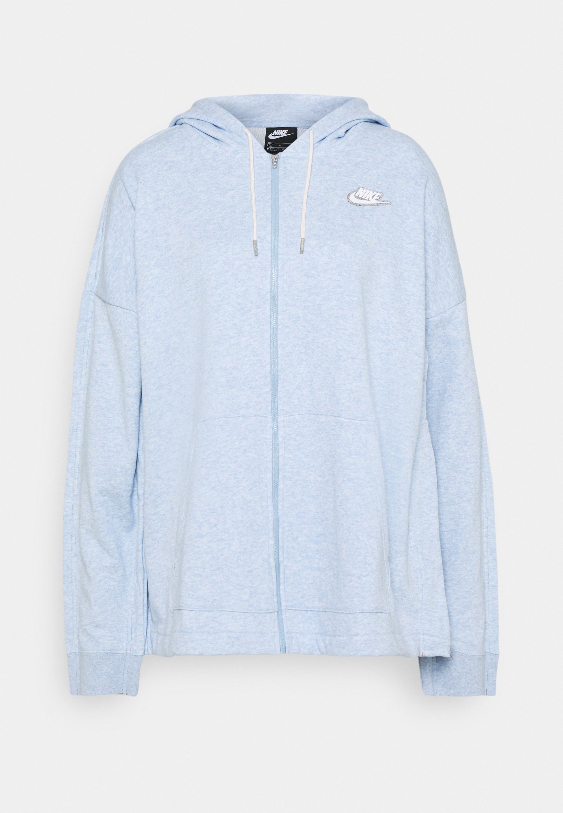 nike zip up hoodie blue