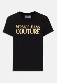 T-shirts med print - black/gold-coloured