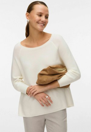 VMNEW NORA 3/4 BOATNECK - Pullover - snow white