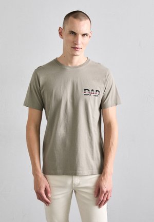 Print T-shirt - dusty beige