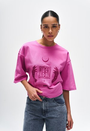 T-shirt print - różowy