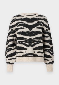 ONLY ONLAMBER O NECK - Pulóver - oatmeal