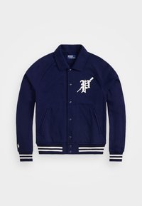GRAPHIC JACKET - Felpa con zip - cruise navy