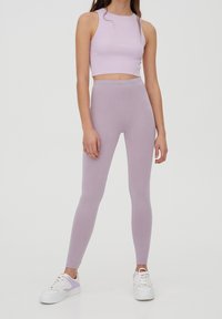 PULL&BEAR Leggings - purple