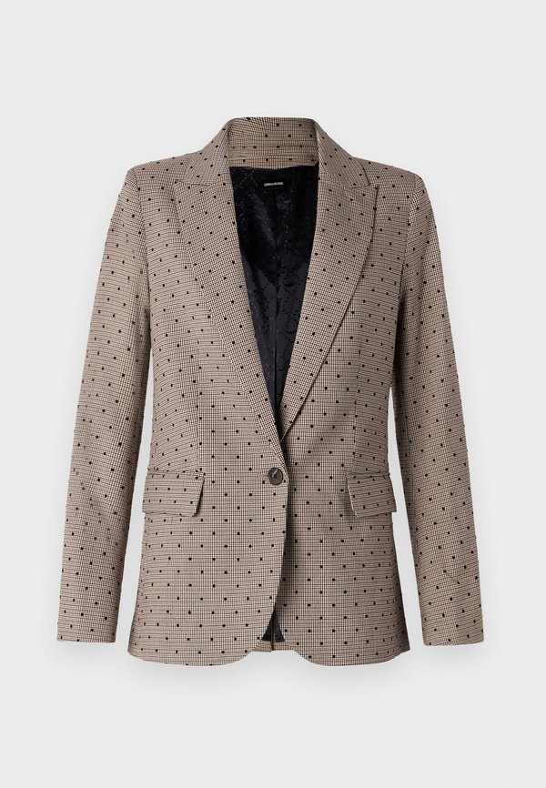VALSE CHECK DOTS - Blazer - camel4
