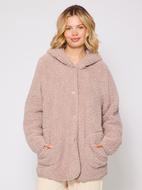 Yuson Girl Damesvest, teddyvest, fleece, mouwloos, zacht, mouwloos, elegant, voor herfst en winter, thermisch vest, licht fleecevest met zakken, warm vest met ritssluiting, softshell, Kaki, XXL