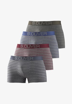 s.Oliver RETRO 4ER PACK BEQUEM - Trunks - rot gestreift blau gestreift schwarz gestreift petrol gestreift