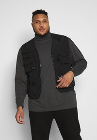 Urban Classics - TACTICAL VEST - Strukirani kaput - black Minijatura 1