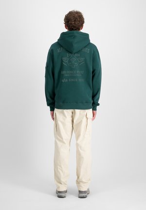 AIR FORCE HOODY - Kapuzenpullover - force green