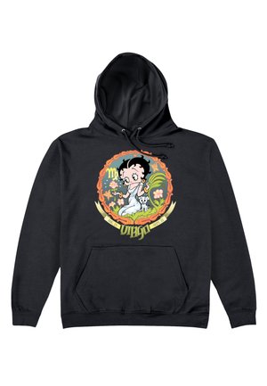 Henry Tiger BETTY BOOP VIRGO ASTROLOGICAL SIGN - Hættetrøje - black
