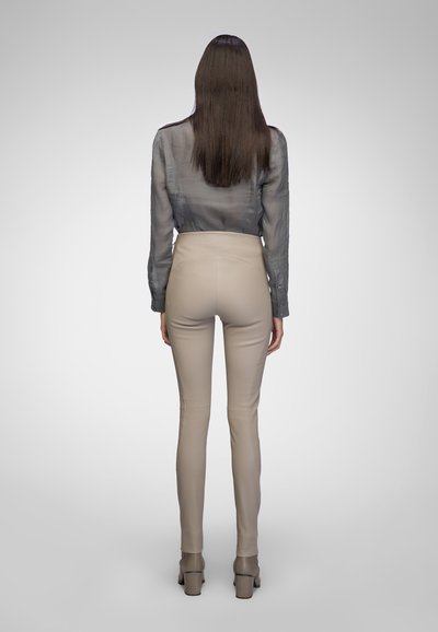 VSP ANTONIA - Leren broek - beige