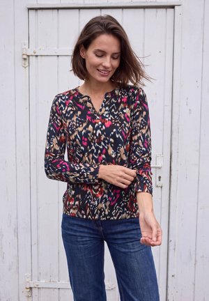 Cecil, SHIRT MIT SPLIT NECK IM TUNIKA-LOOK - Blusa - truffle brown