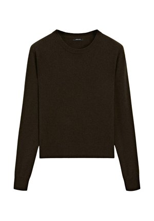 Massimo Dutti CREW NECK SWEATER - Trui - mottled dark brown
