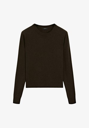 Massimo Dutti CREW NECK SWEATER - Trui - mottled dark brown