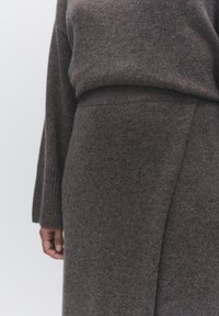 STOCKH LM Studio STEFANIA PREMIUM - A-linjainen hame - taupe melange