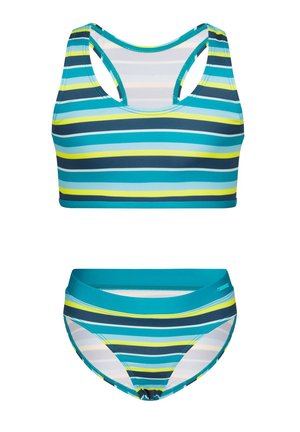 TROLLKIDS, GIRLS KVALVIKA BIKINI SET - Bikini - lagoon blue/dark turquoise