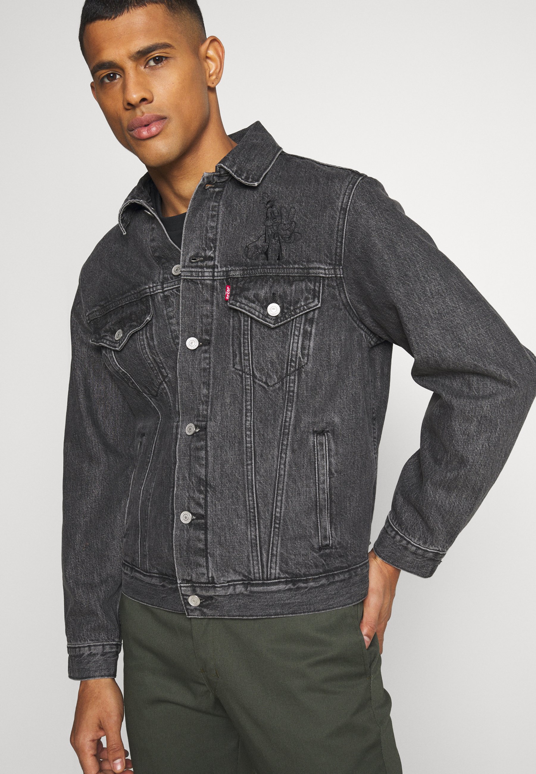 levis mens denim jacket black
