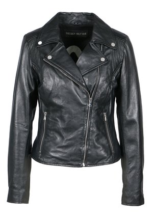 SHORT TARJA - Leren jas - black