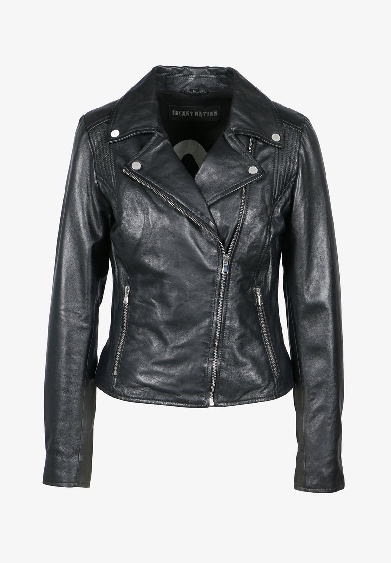 Freaky Nation SHORT TARJA - Giacca di pelle - black