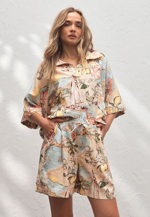 Next, Shorts - pink/lemon print