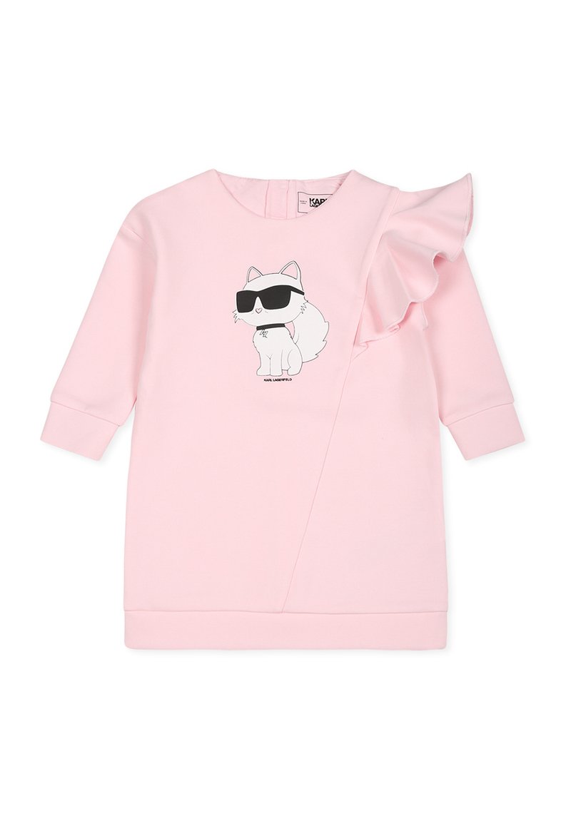 KARL LAGERFELD KIDS Jerseyjurk donkerroze KARL LAGERFELD KIDS Jerseyjurk donkerroze