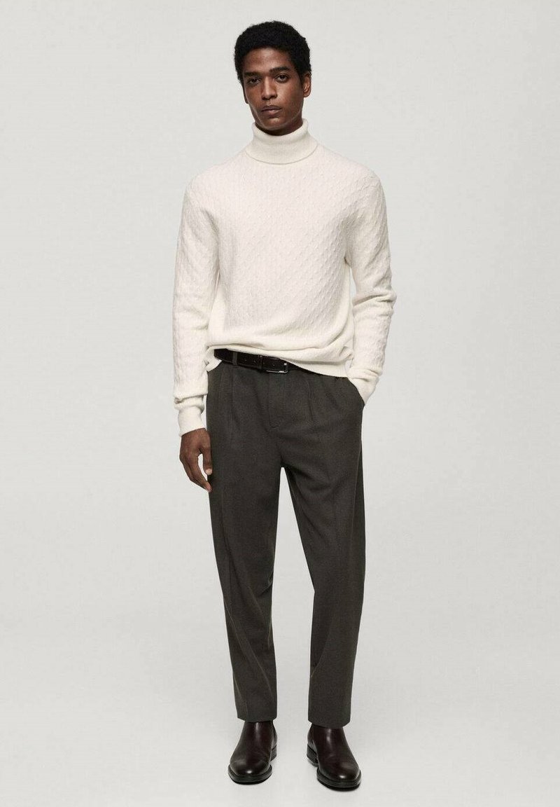 Pullover Damen Norweger Pullover Strickpullover Beige Herren Mango