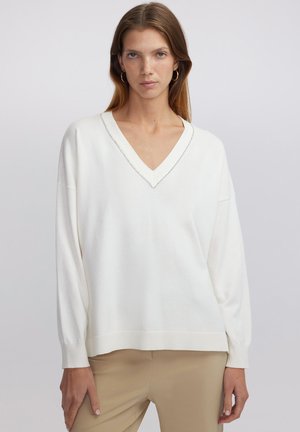Ipekyol CRYSTAL STONE - Trui - off white