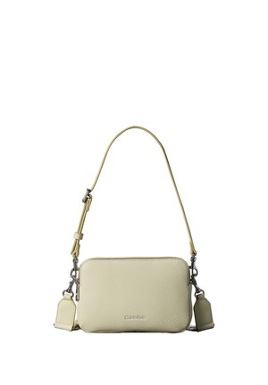 Calvin Klein WEBBING 2X STRAP CAMERA BAG - Håndtasker - green essence