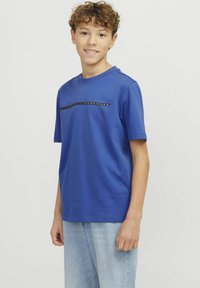 Jack & Jones Junior LOGO - Printtipaita - beaucoup blue