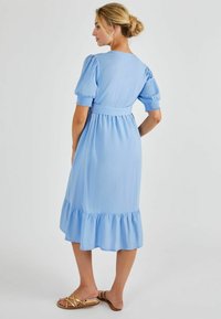 JoJo Maman Bébé BLEND MATERNITY MIDI - REGULAR FIT - Rochie de zi - blue