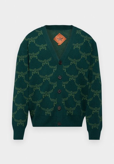 MCM ALLOVER CARDIGAN - Neuletakki - forest green