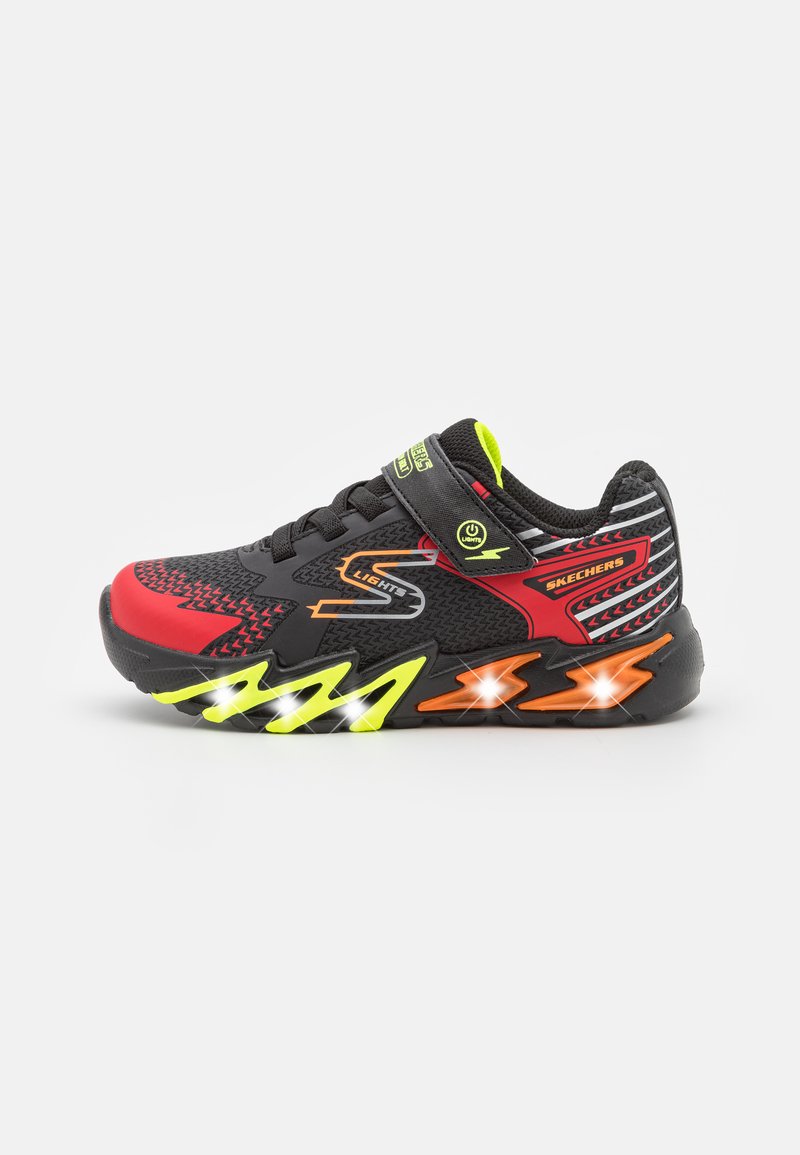 Skechers FLEX-GLOW BOLT - Sneakers - black/red/orange/yellow