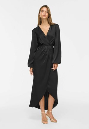 VILA, WRAP DRESS VIRAVENNA MAXI - Robe longue - black