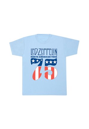 LED ZEPPELIN NORTH AMERICAN TOUR - Print T-shirt - light blue